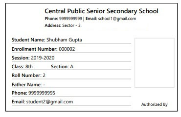 Print Student ID Card